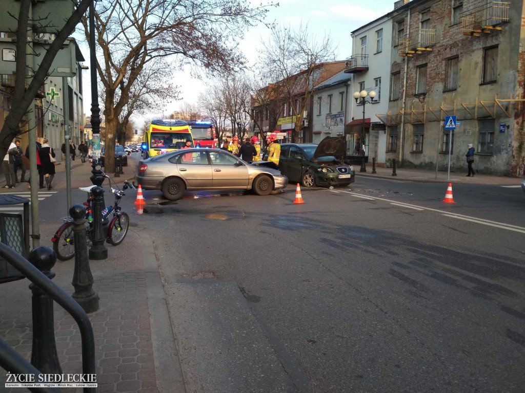 Wypadek w centrum Siedlec