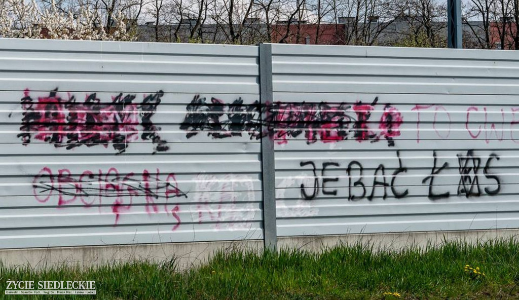 Wandalizm wokół torów