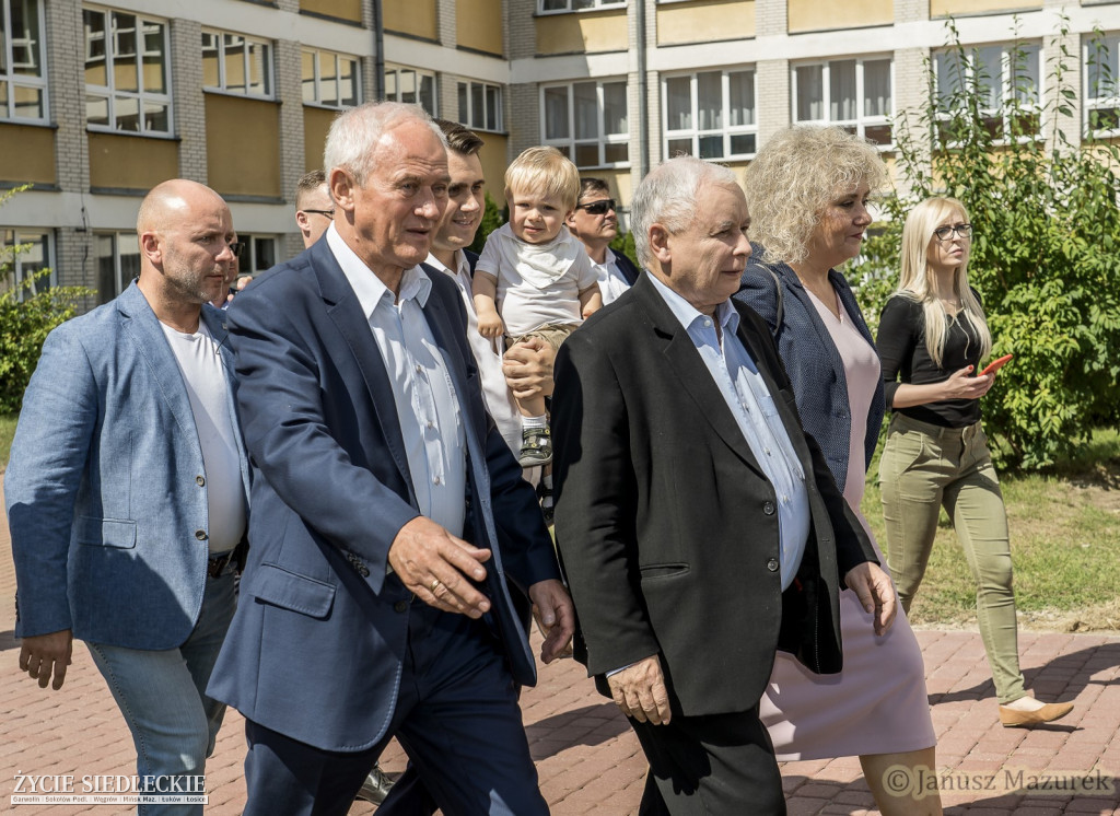 Jarosław Kaczyński w Zbuczynie