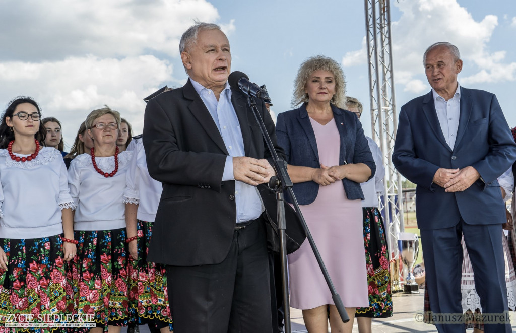Jarosław Kaczyński w Zbuczynie