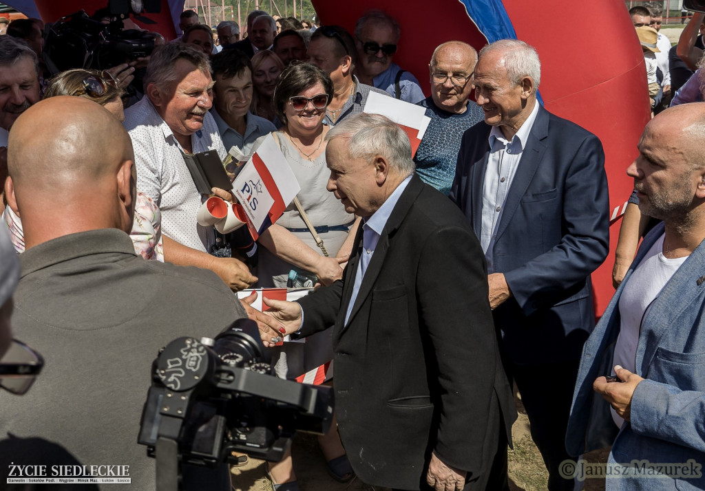 Jarosław Kaczyński w Zbuczynie