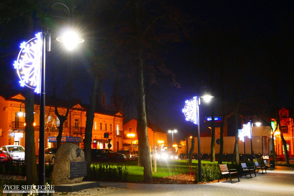 Świąteczne luminacje w Łosicach