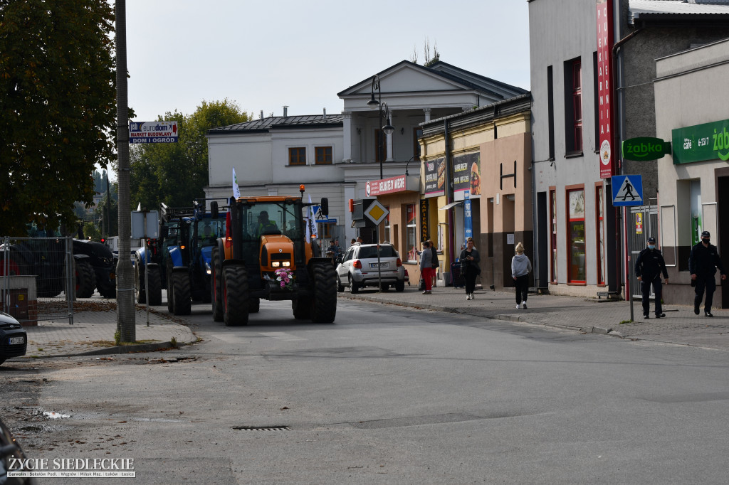 Protest rolników w Siedlcach