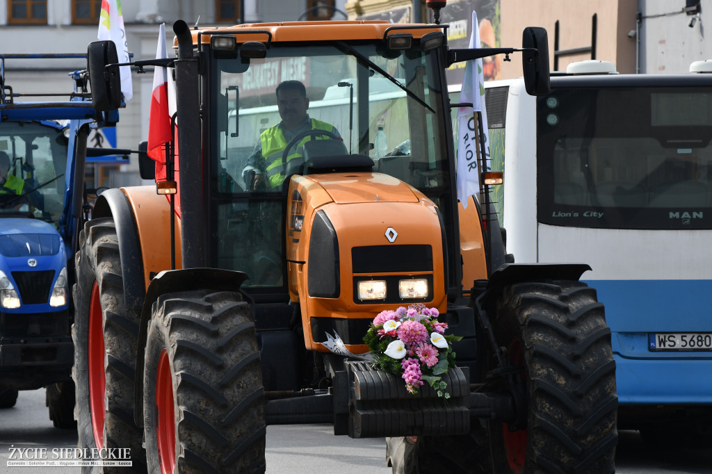 Protest rolników w Siedlcach