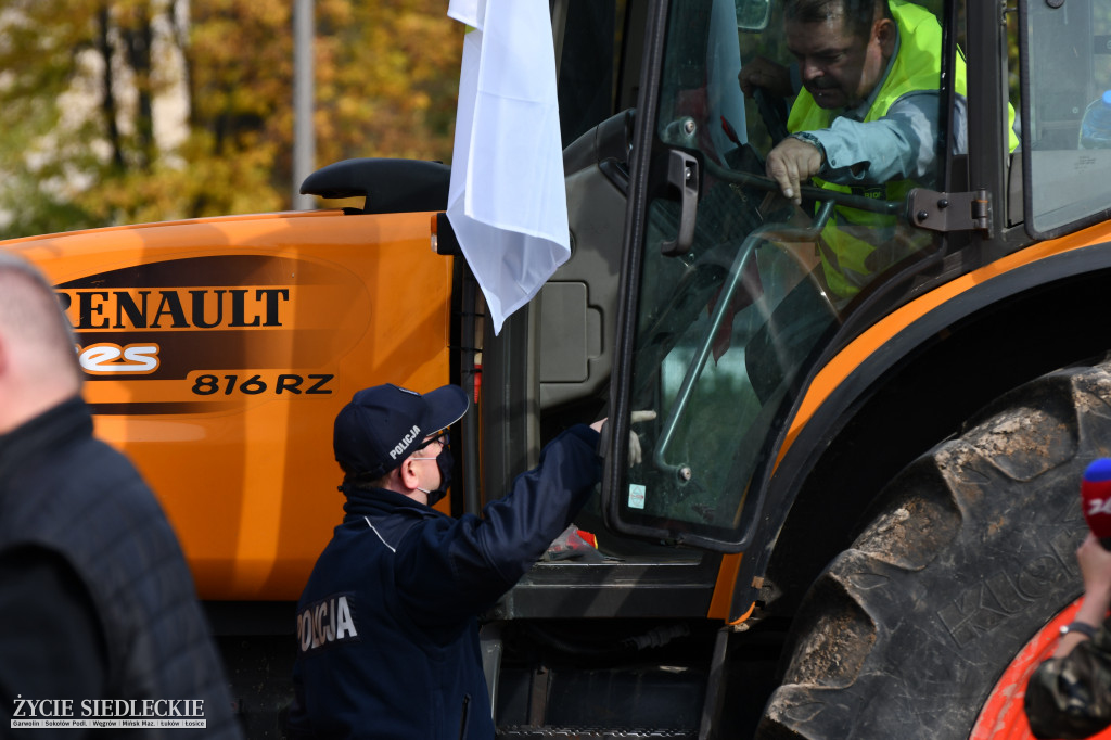 Protest rolników w Siedlcach