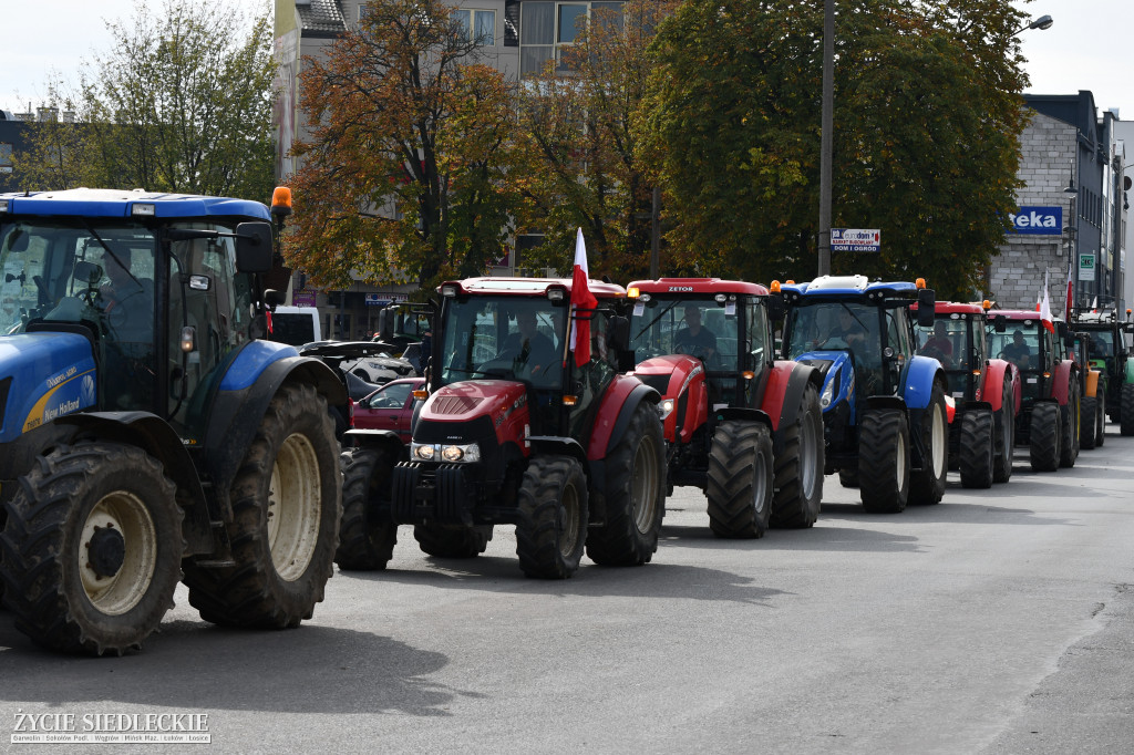 Protest rolników w Siedlcach