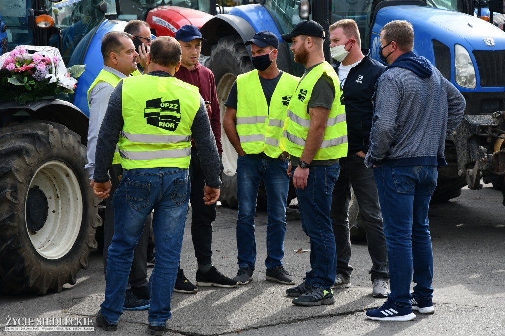 Protest rolników w Siedlcach