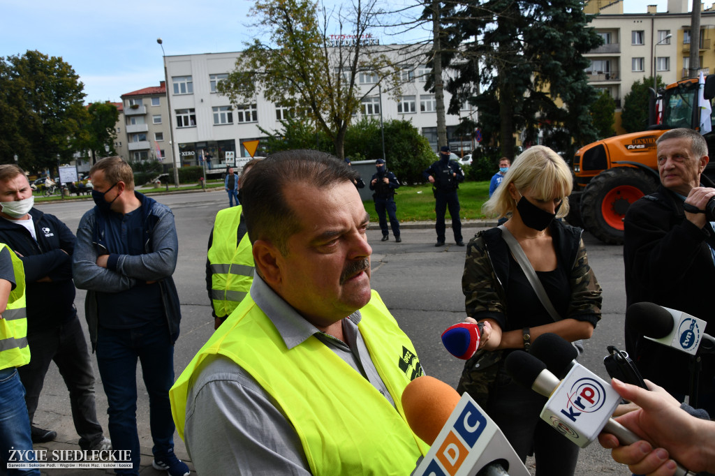 Protest rolników w Siedlcach