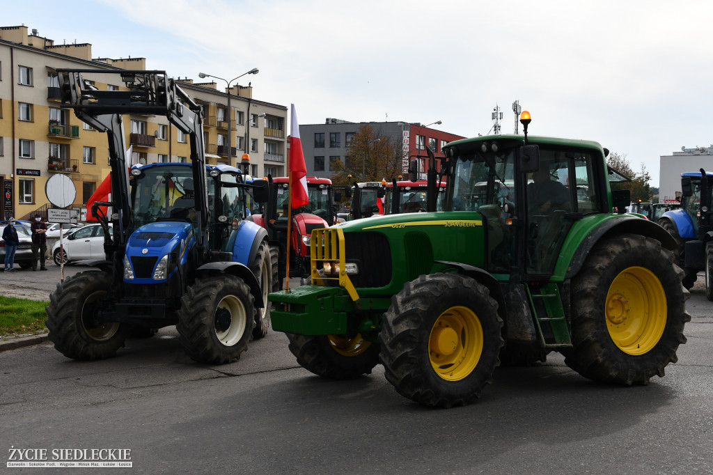 Protest rolników w Siedlcach