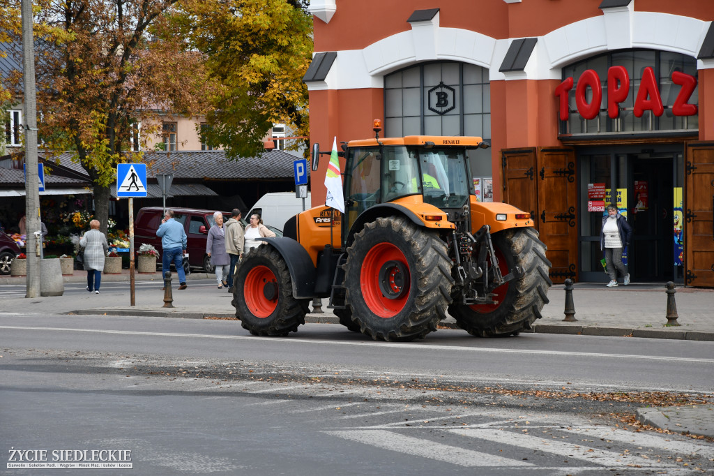 Protest rolników w Siedlcach