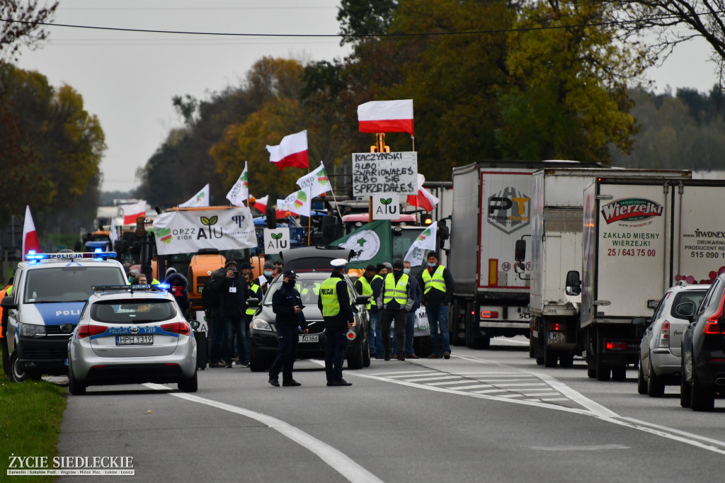 Protesty rolników na DK2
