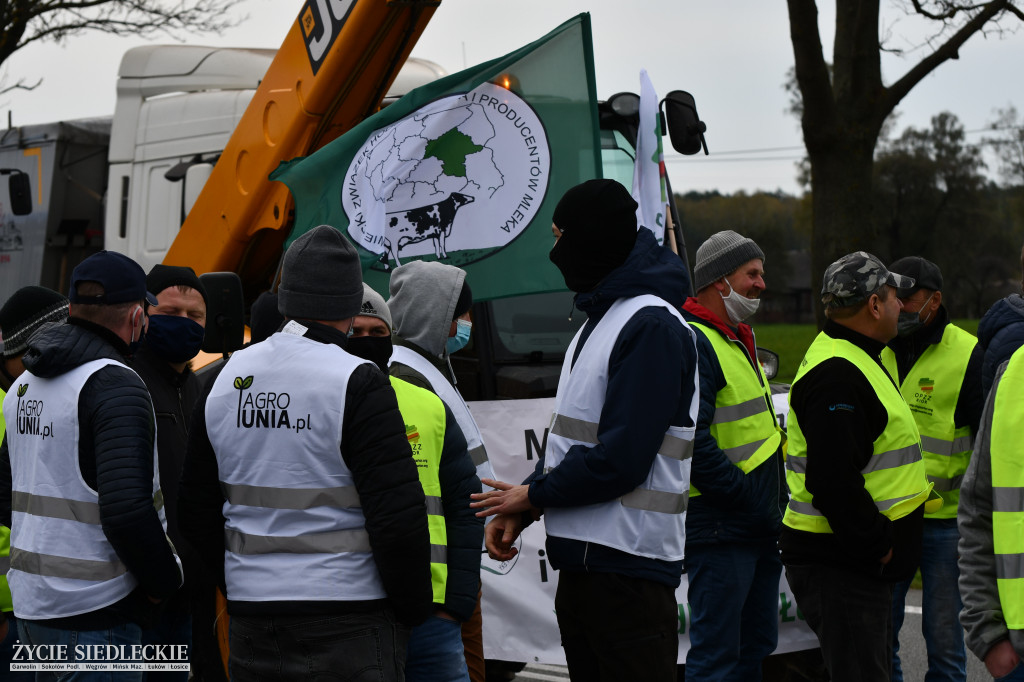 Protesty rolników na DK2