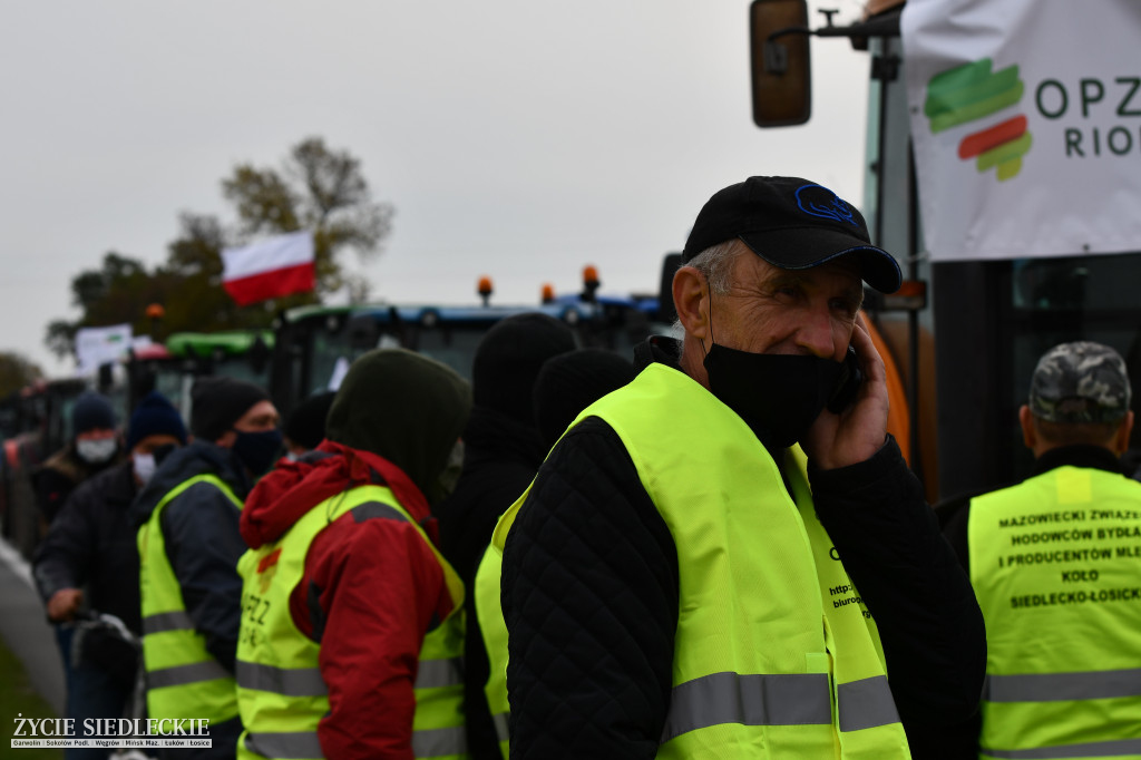 Protesty rolników na DK2