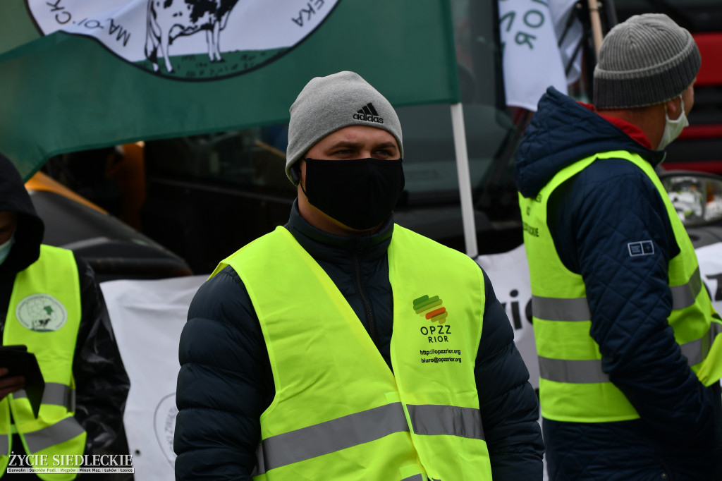 Protesty rolników na DK2