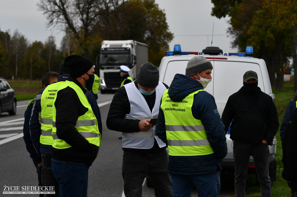 Protesty rolników na DK2