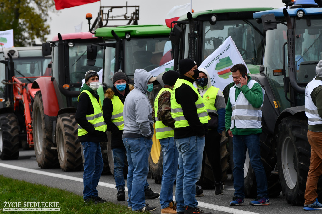 Protesty rolników na DK2