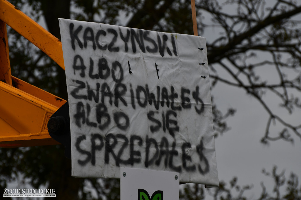 Protesty rolników na DK2