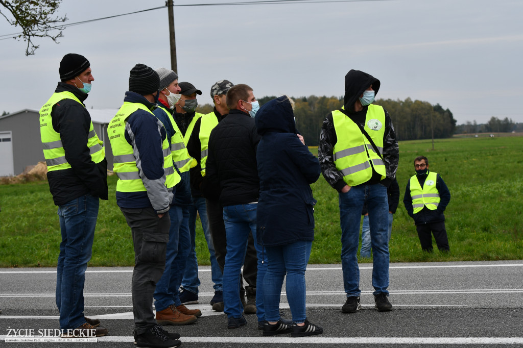 Protesty rolników na DK2