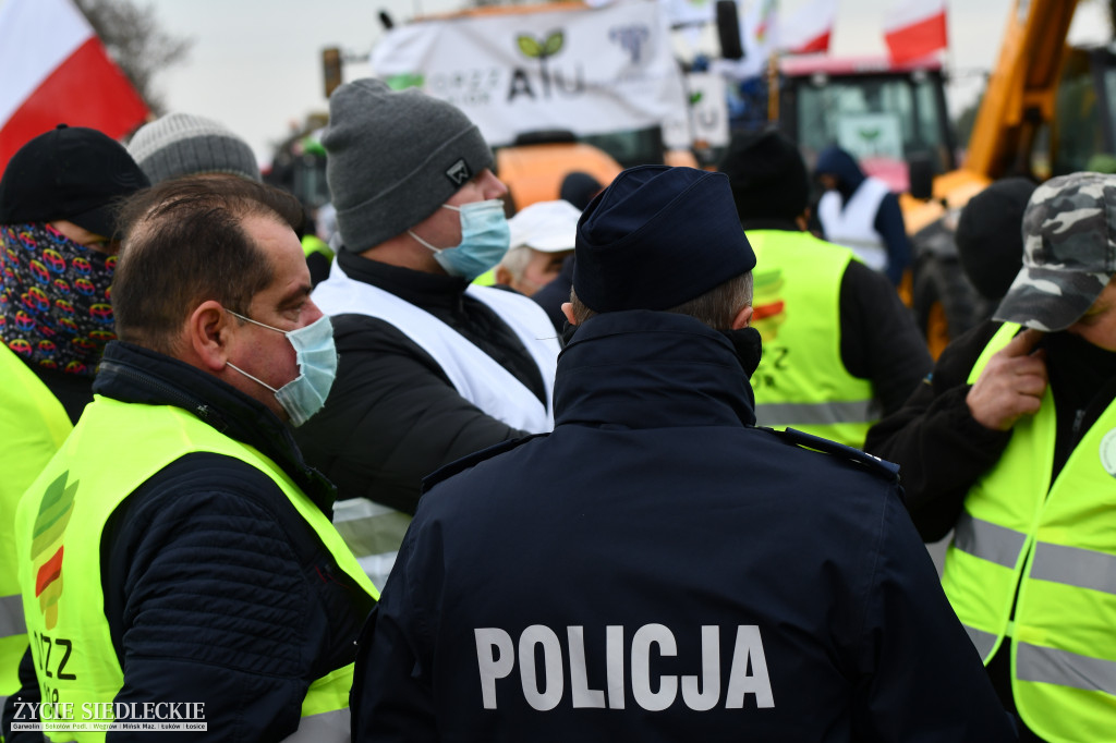 Protesty rolników na DK2