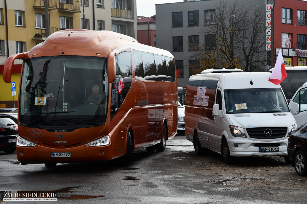 Protest branży transportowo-turystycznej