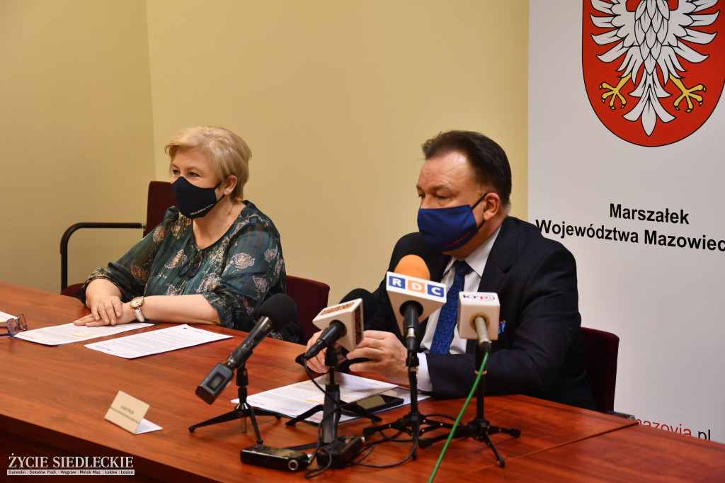 Konferencja prasowa władz Mazowsza