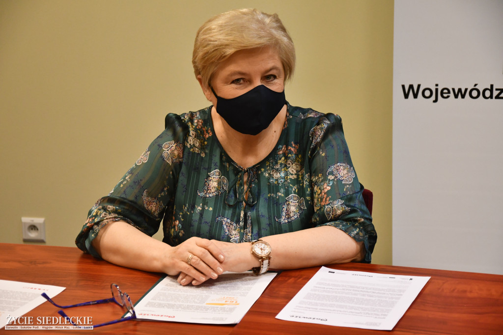 Konferencja prasowa władz Mazowsza