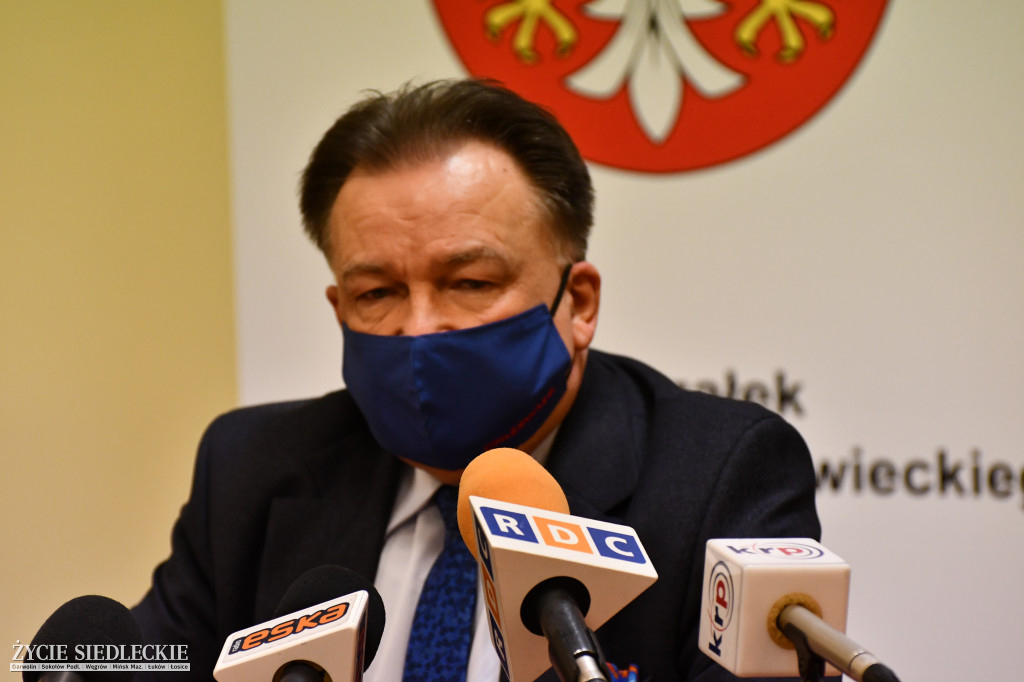 Konferencja prasowa władz Mazowsza