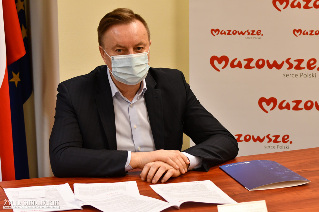 Konferencja prasowa władz Mazowsza