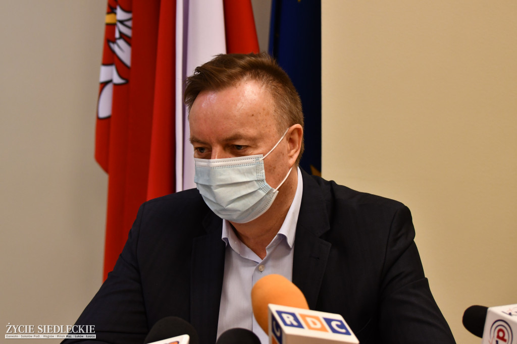 Konferencja prasowa władz Mazowsza