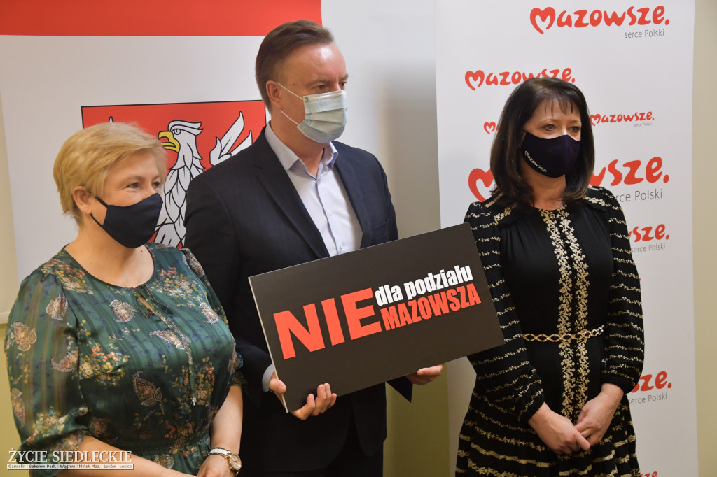 Konferencja prasowa władz Mazowsza