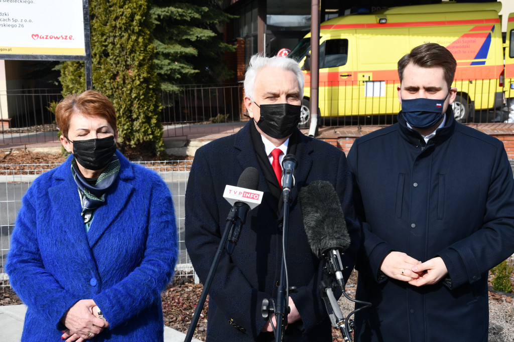 Konferencja prasowa wiceministra Kraski