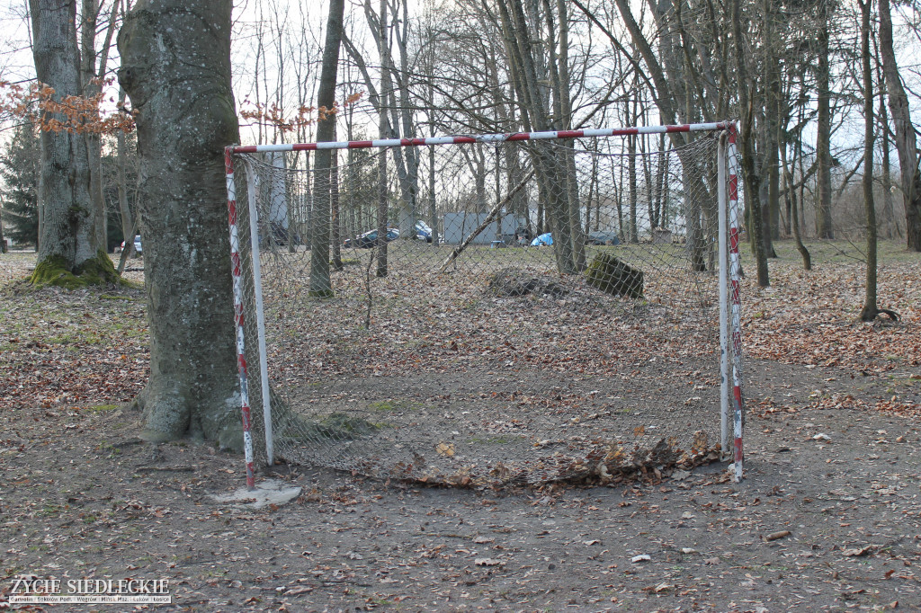 Park w Kobylanach przed rewitalizacją