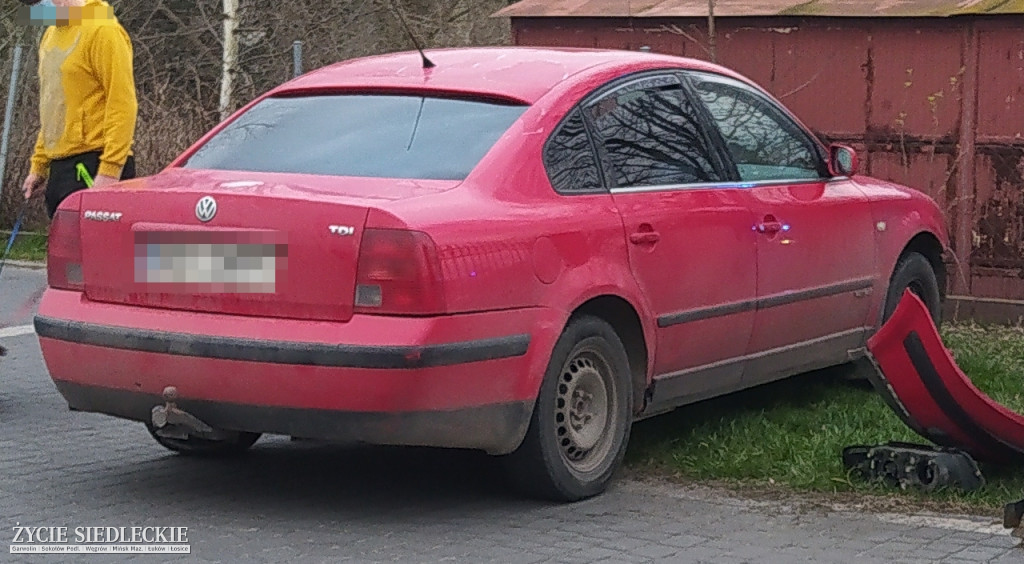 Wypadek z udziałem motocyklisty