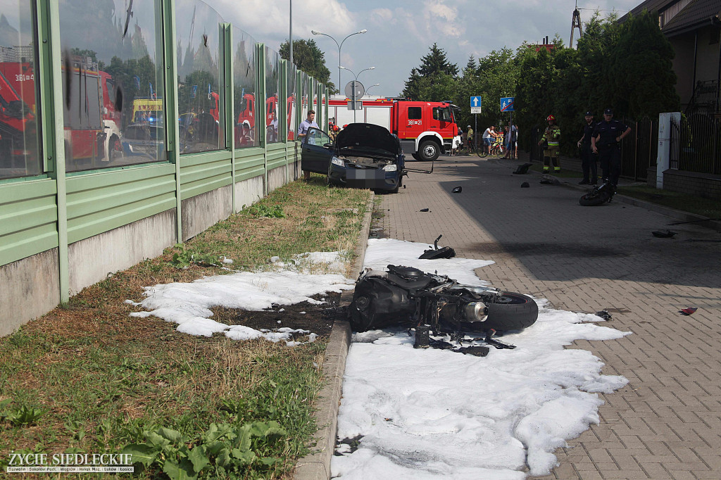 Motocyklista zginął na miejscu