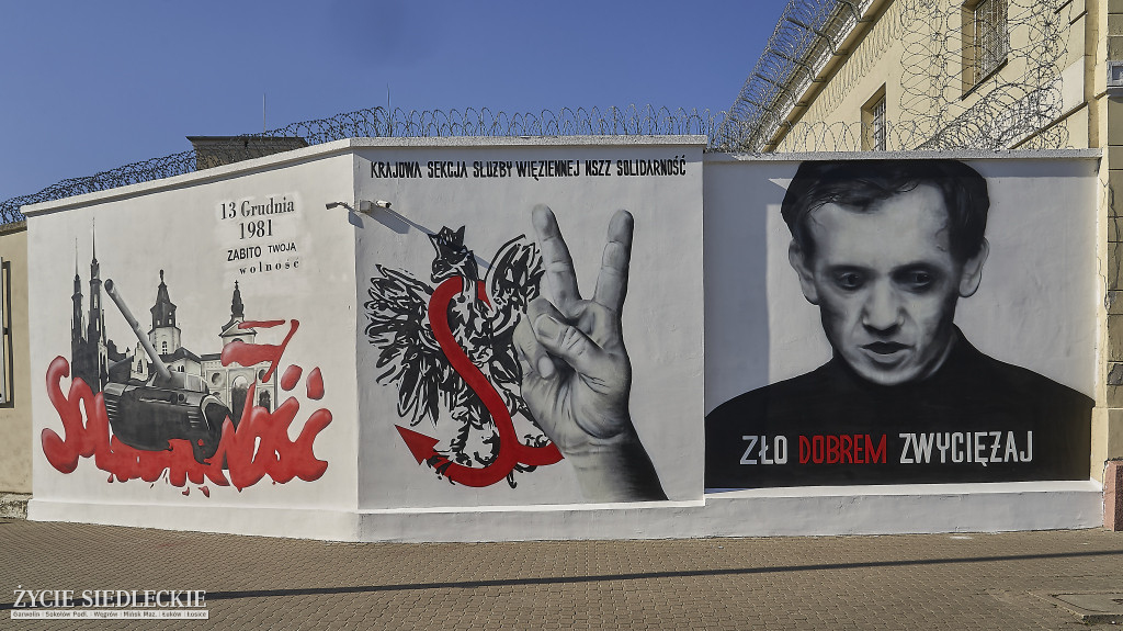 Odsłonięcia muralu w centrum Siedlec