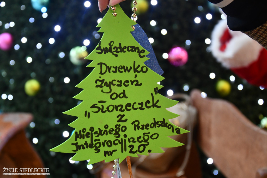 Świąteczne Drzewko Życzeń w Galerii Siedlce