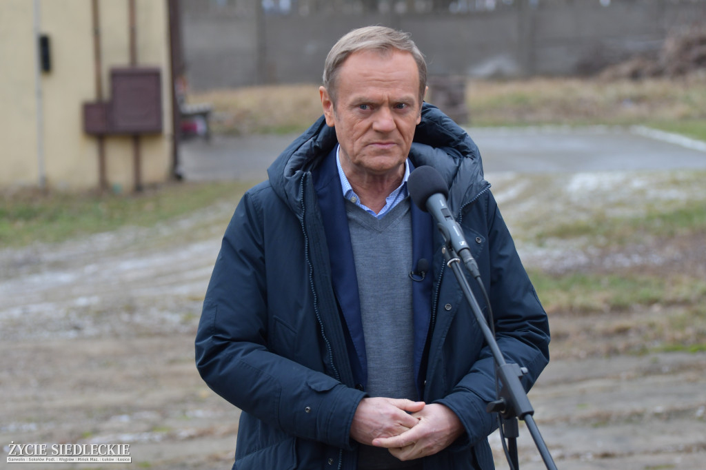 Donald Tusk w Mińsku Mazowieckim