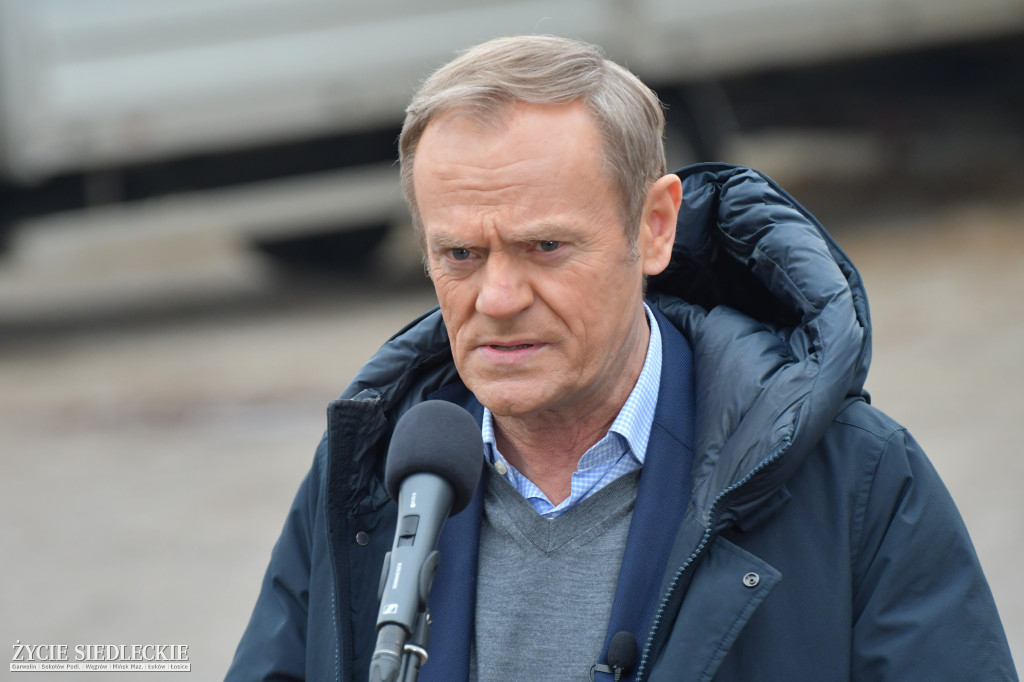 Donald Tusk w Mińsku Mazowieckim