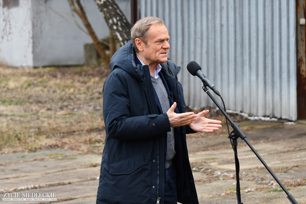 Donald Tusk w Mińsku Mazowieckim