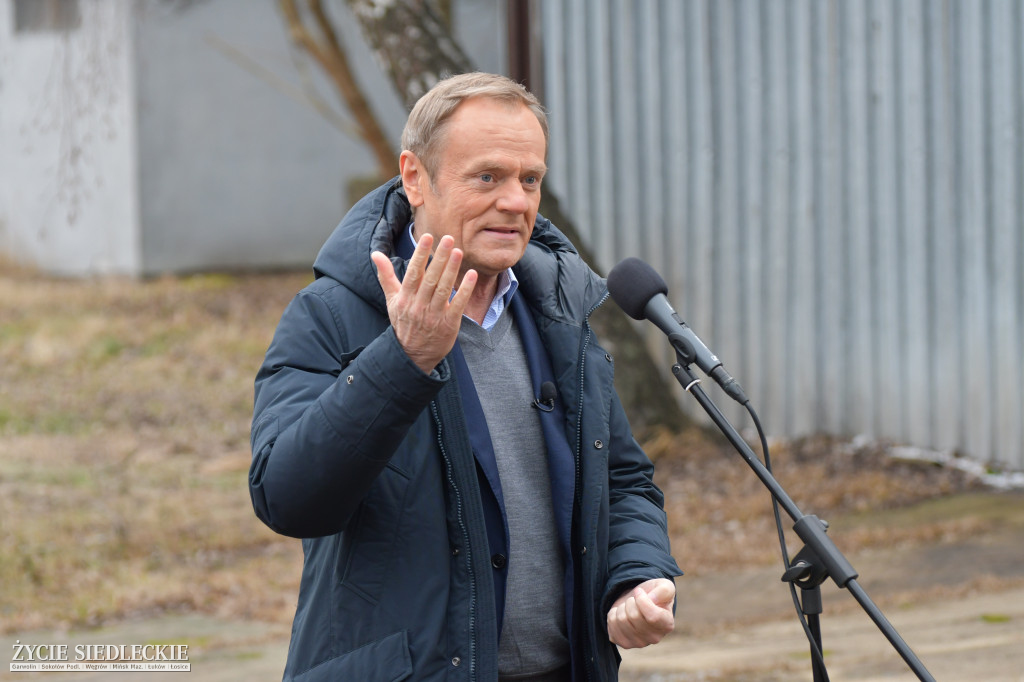 Donald Tusk w Mińsku Mazowieckim