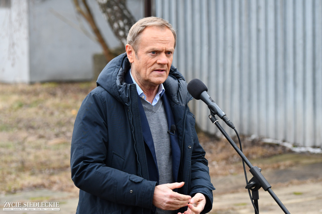 Donald Tusk w Mińsku Mazowieckim