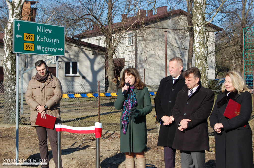 Otwarcie przebudowanej drogi w gminie Grębków