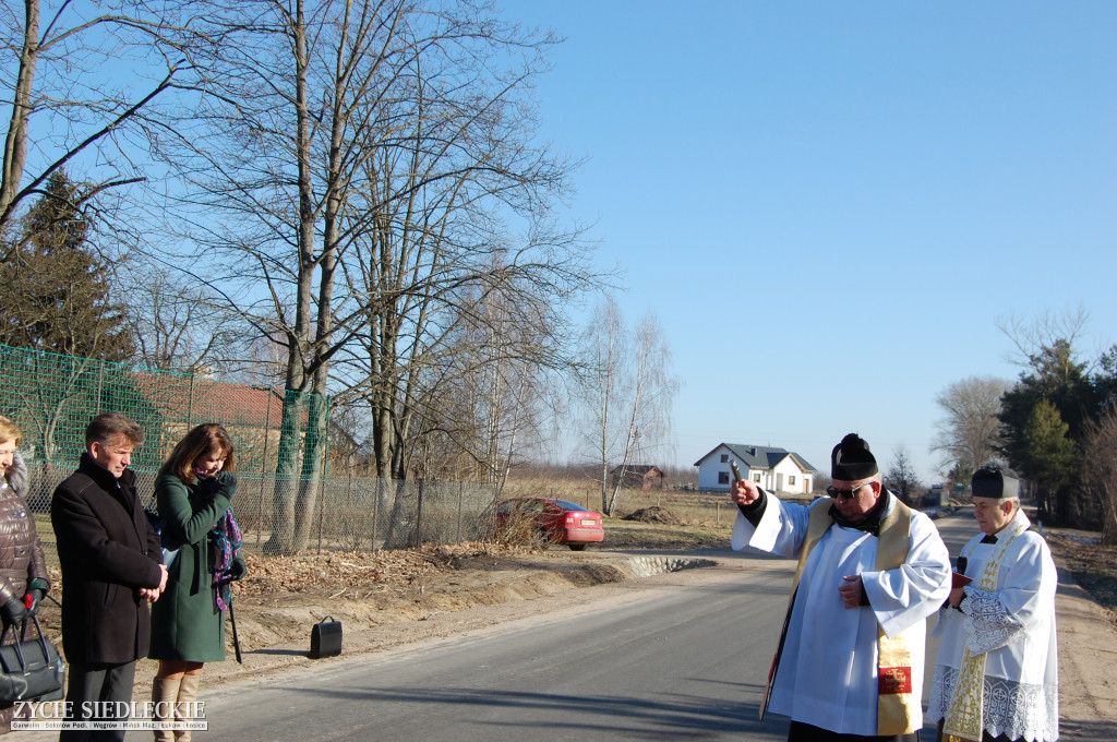 Otwarcie przebudowanej drogi w gminie Grębków