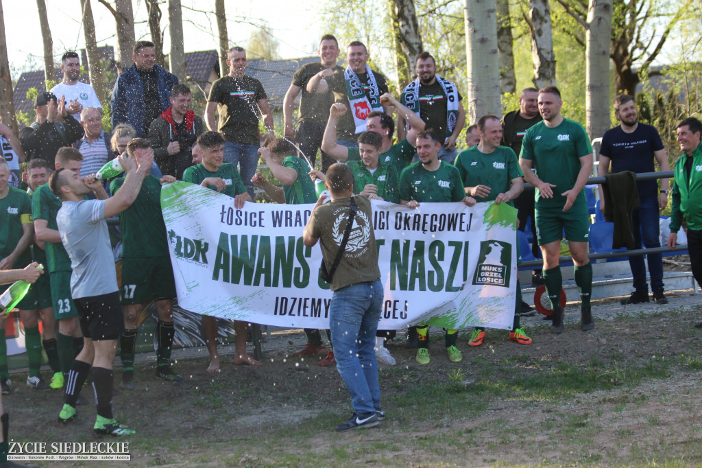 Awans Łosic po meczu w Cegłowie