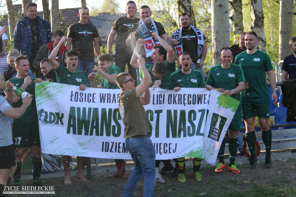 Awans Łosic po meczu w Cegłowie