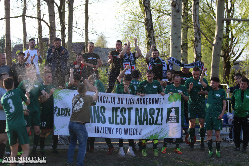 Awans Łosic po meczu w Cegłowie