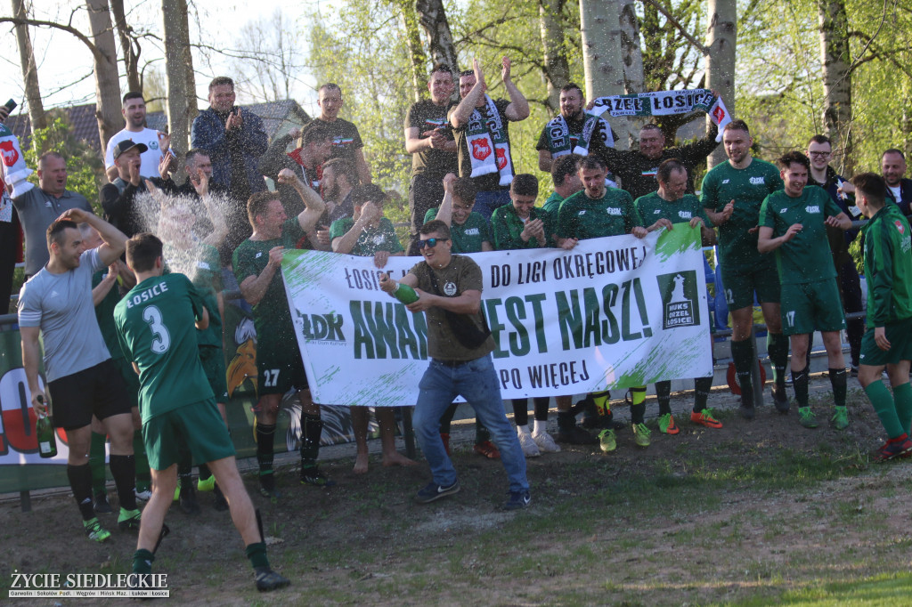 Awans Łosic po meczu w Cegłowie