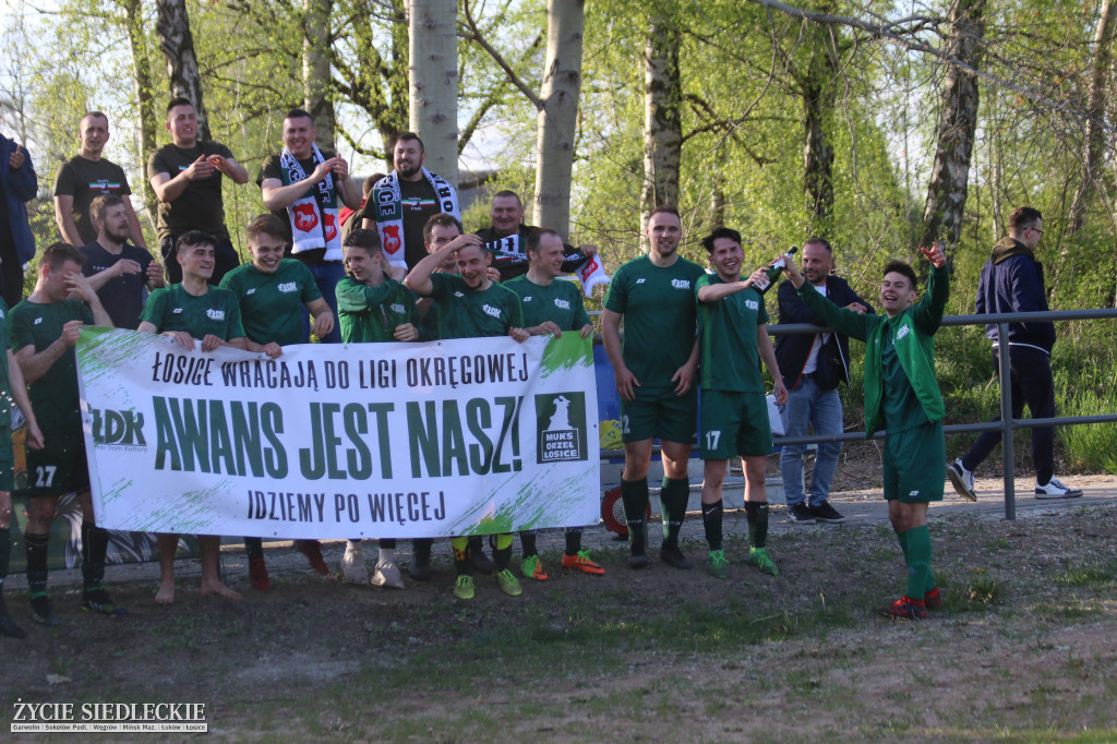 Awans Łosic po meczu w Cegłowie