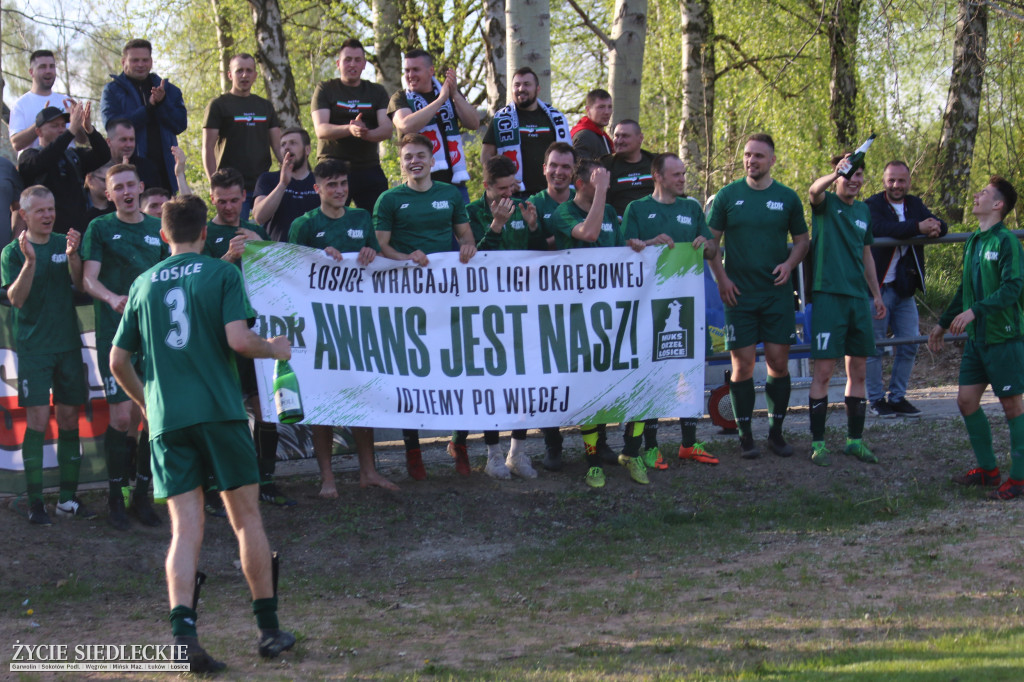 Awans Łosic po meczu w Cegłowie