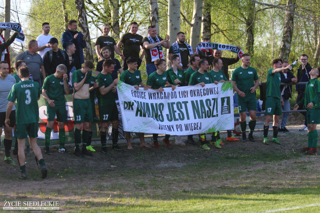 Awans Łosic po meczu w Cegłowie